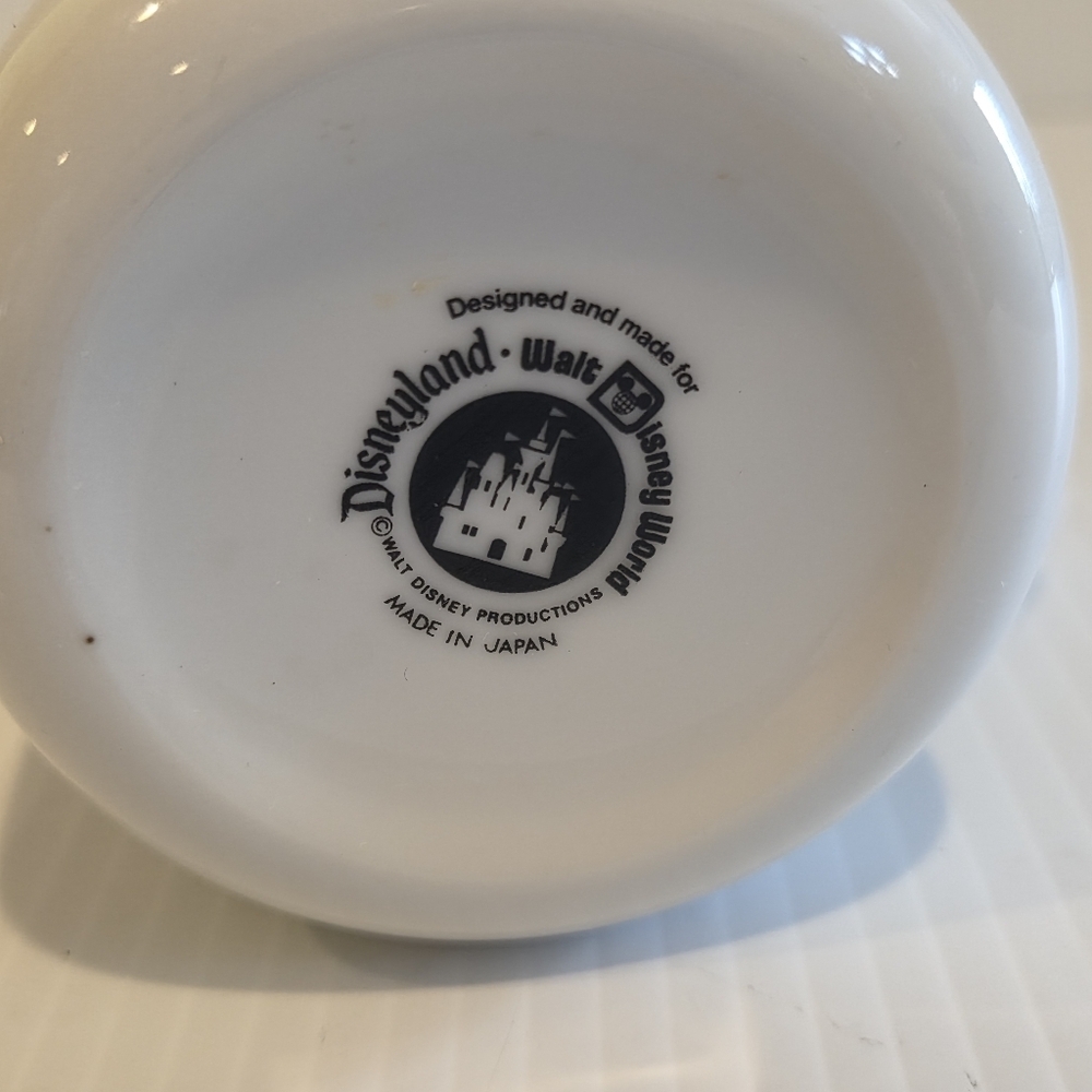 1980s VTG Walt Disney World Alice in Wonderland Coffee Cup Mug Silver Trim - Picture 10 of 10